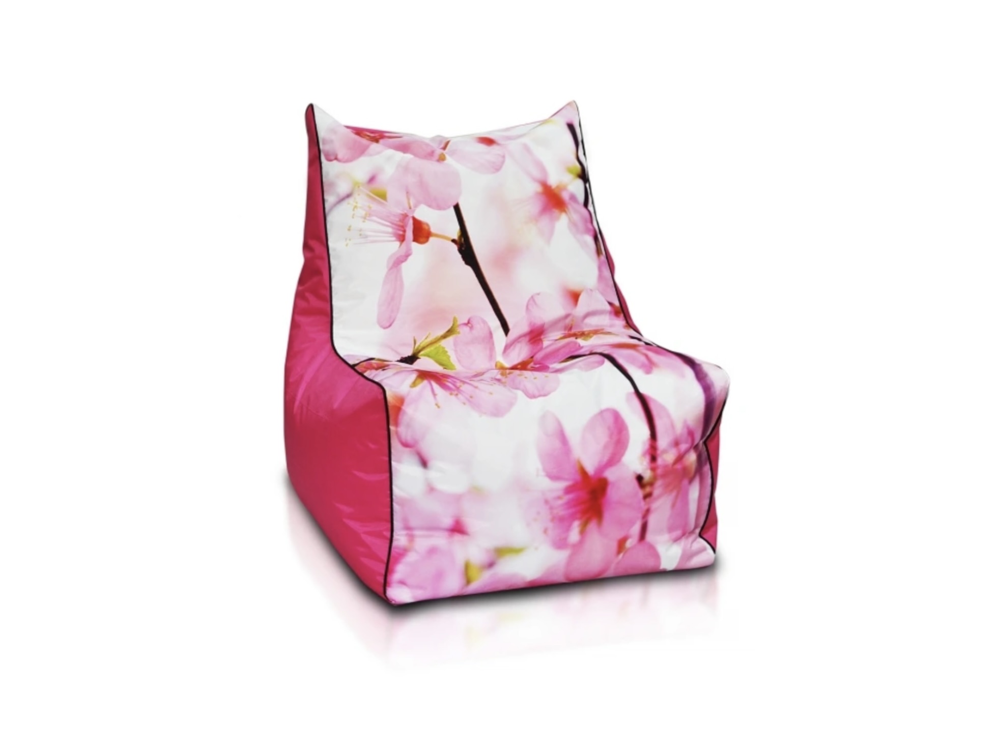 Ružový sedací vak Yoko polyester